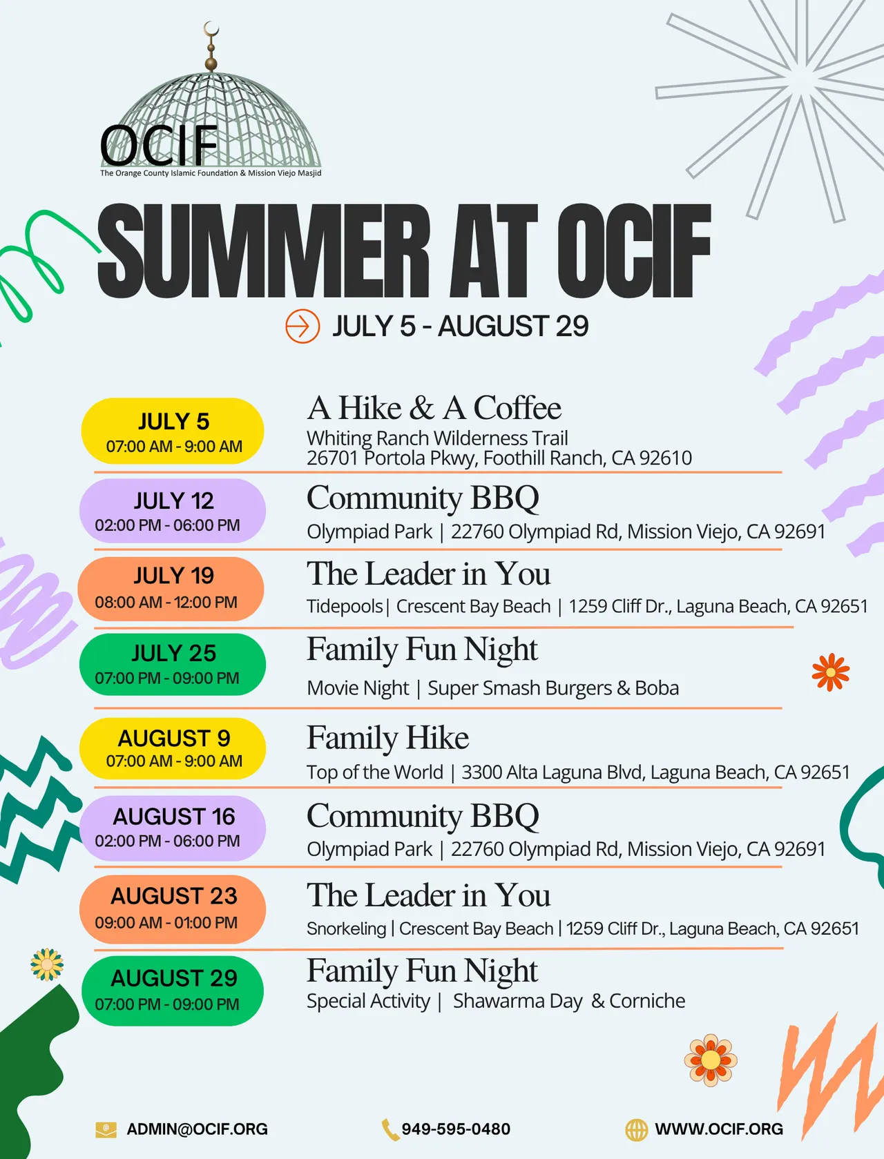 Summer at OCIF