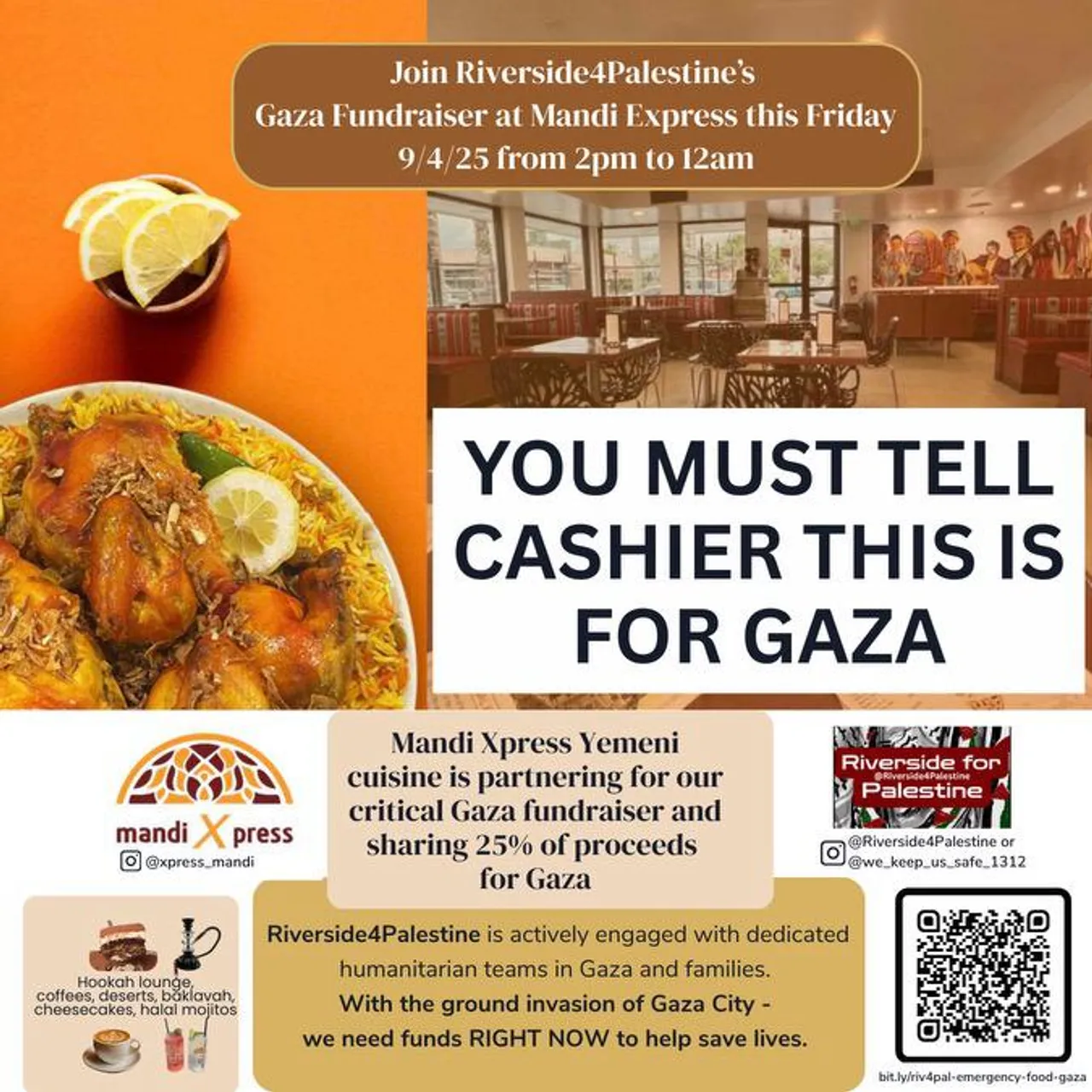 π΄ Mandi Xpress Gaza Fundraiser π΅πΈ
