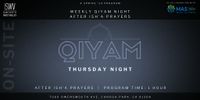 Weekly Qiyam Night
