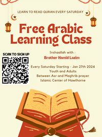 Free Arabic Learning Class