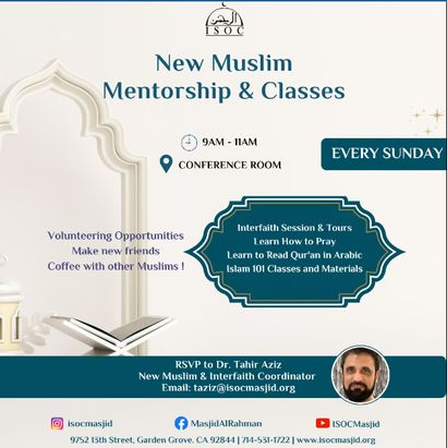 New Muslim / Revert Mentorship & Classes